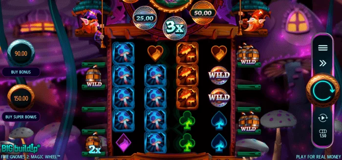 Fire Gnomes 2 Magic Wheel - skrini kuu ya mchezo
