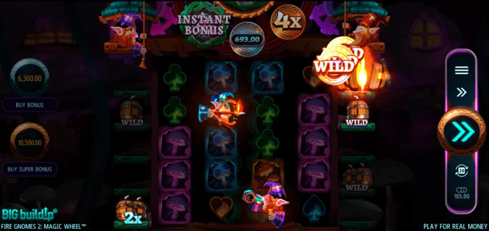 Fire Gnomes 2 Magic Wheel - jedwali la alama